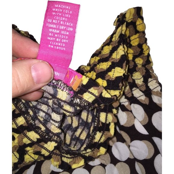 Catch My i - Colorful Dot Illustion looking Gypsy Skirt - Medium Length - Womens - Picture 8 of 11